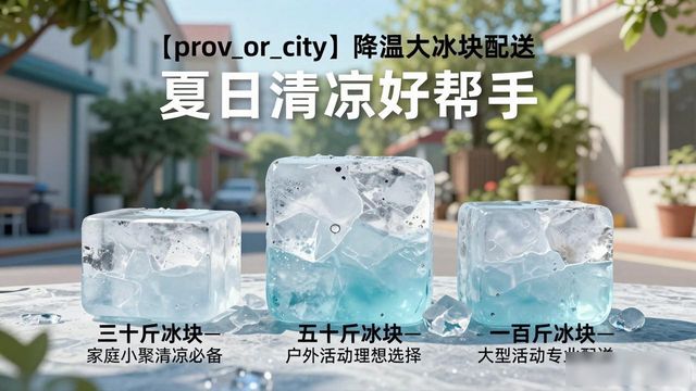 南昌降温大冰块配送_海鲜排档降温解决方案_高温天气大冰块配送