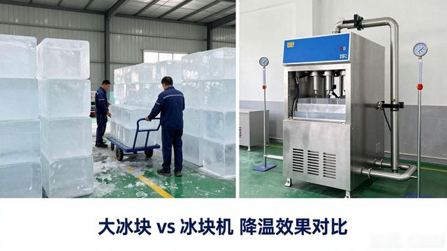 大冰块和冰块机哪个更划算_南昌车间防暑降温大冰块_车间大冰块降温效果怎么样
